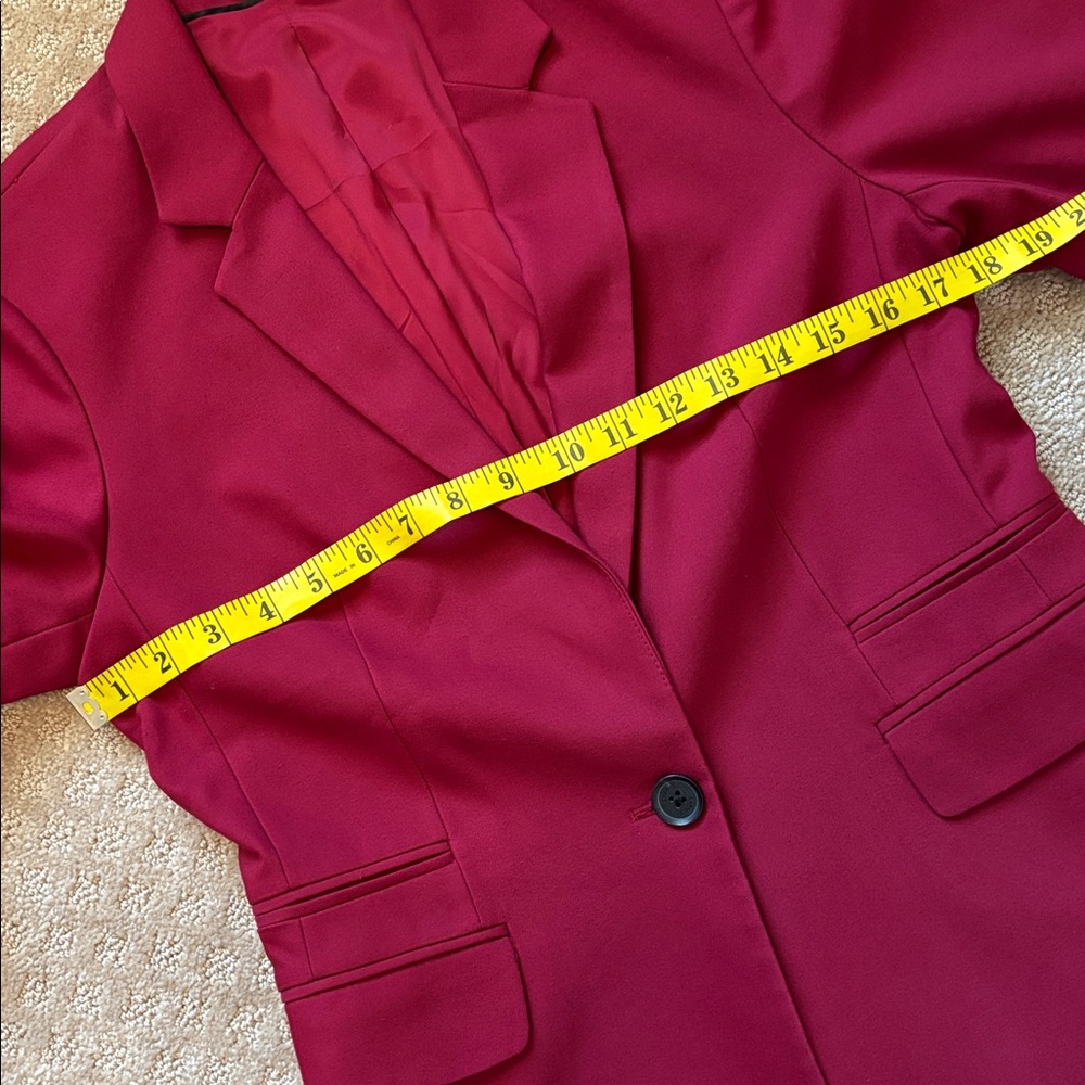 Express Women's Raspberry Single-Button Tailored … - image 5